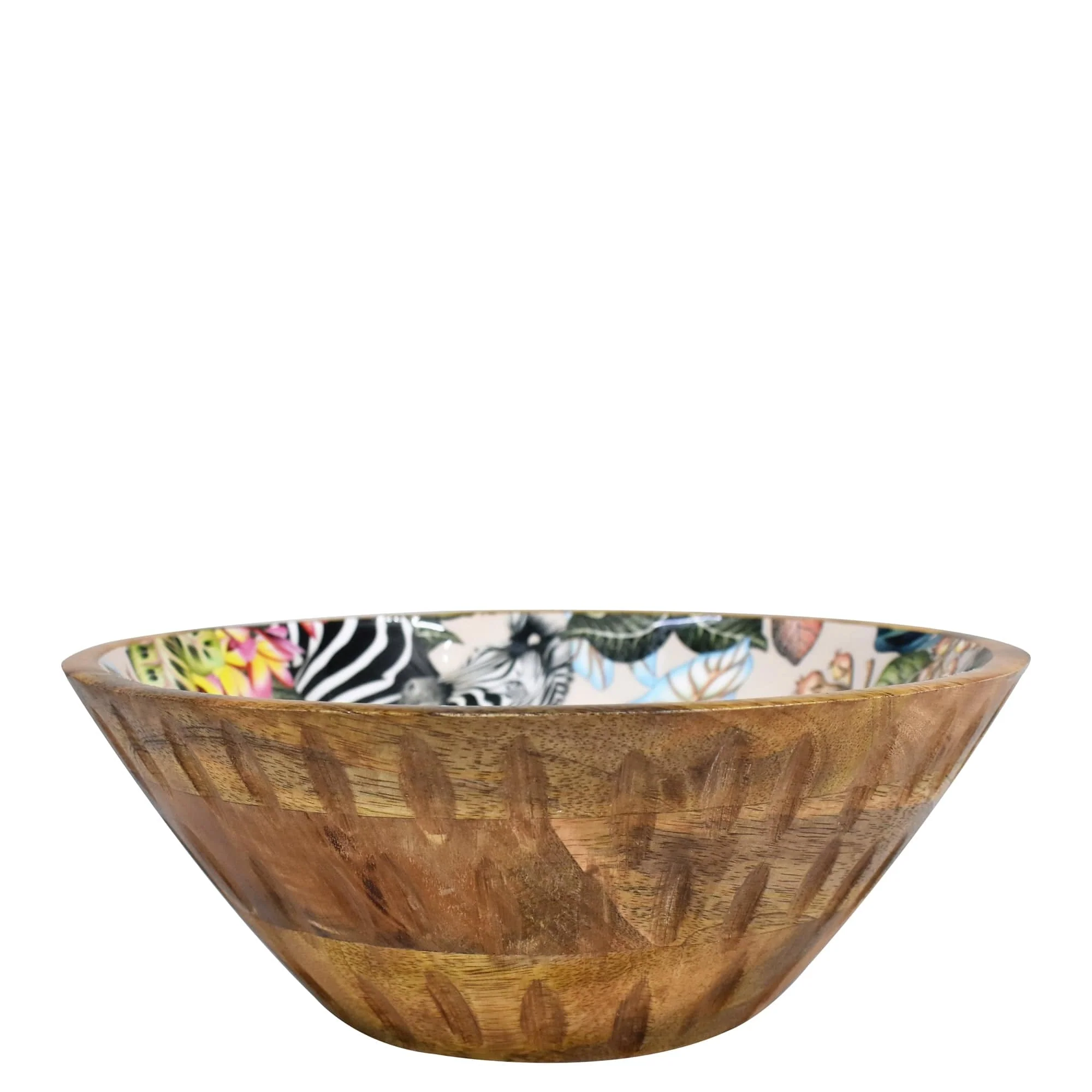 Wooden Printed Bowl - 25003 - Image 3