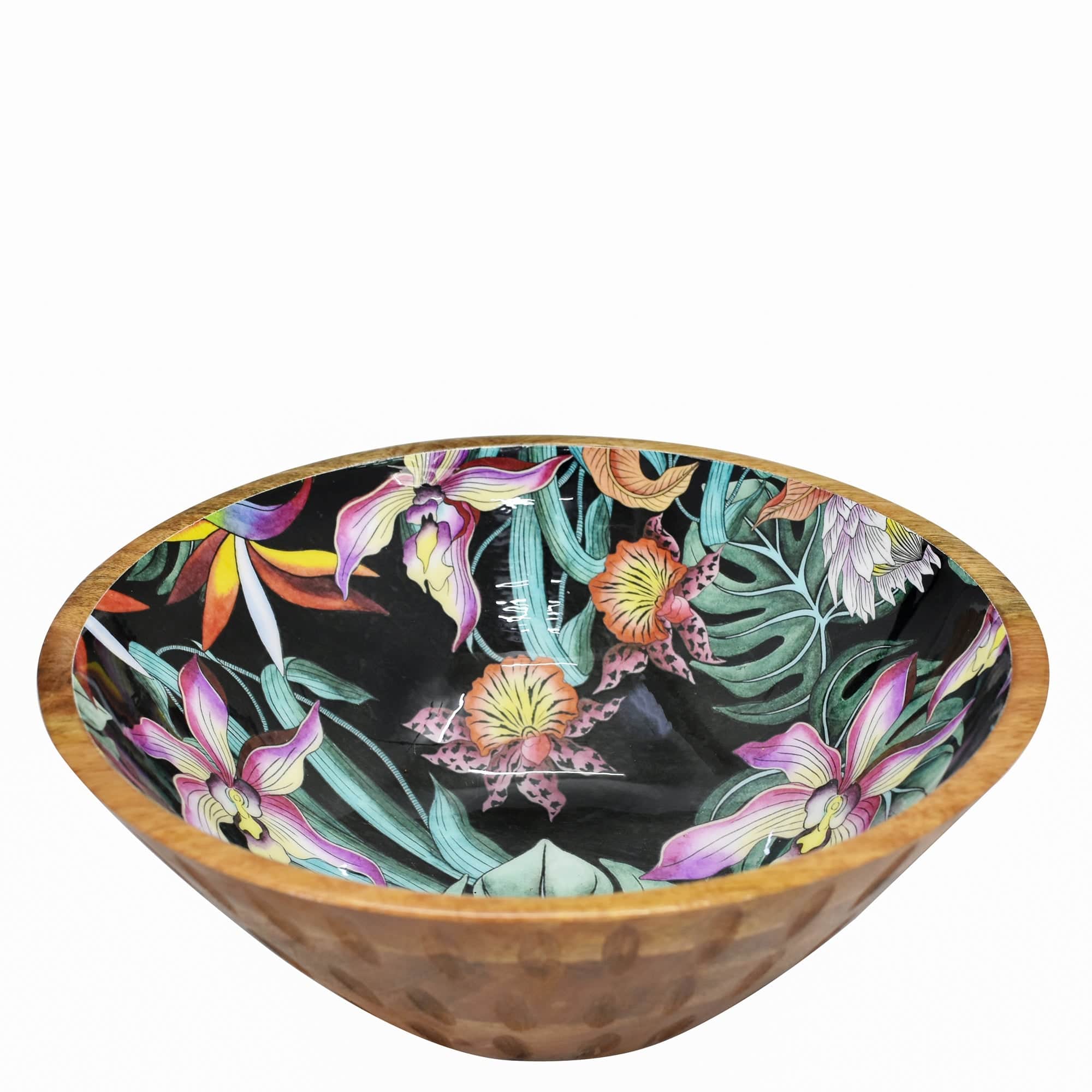 Wooden Printed Bowl - 25003 - Image 3