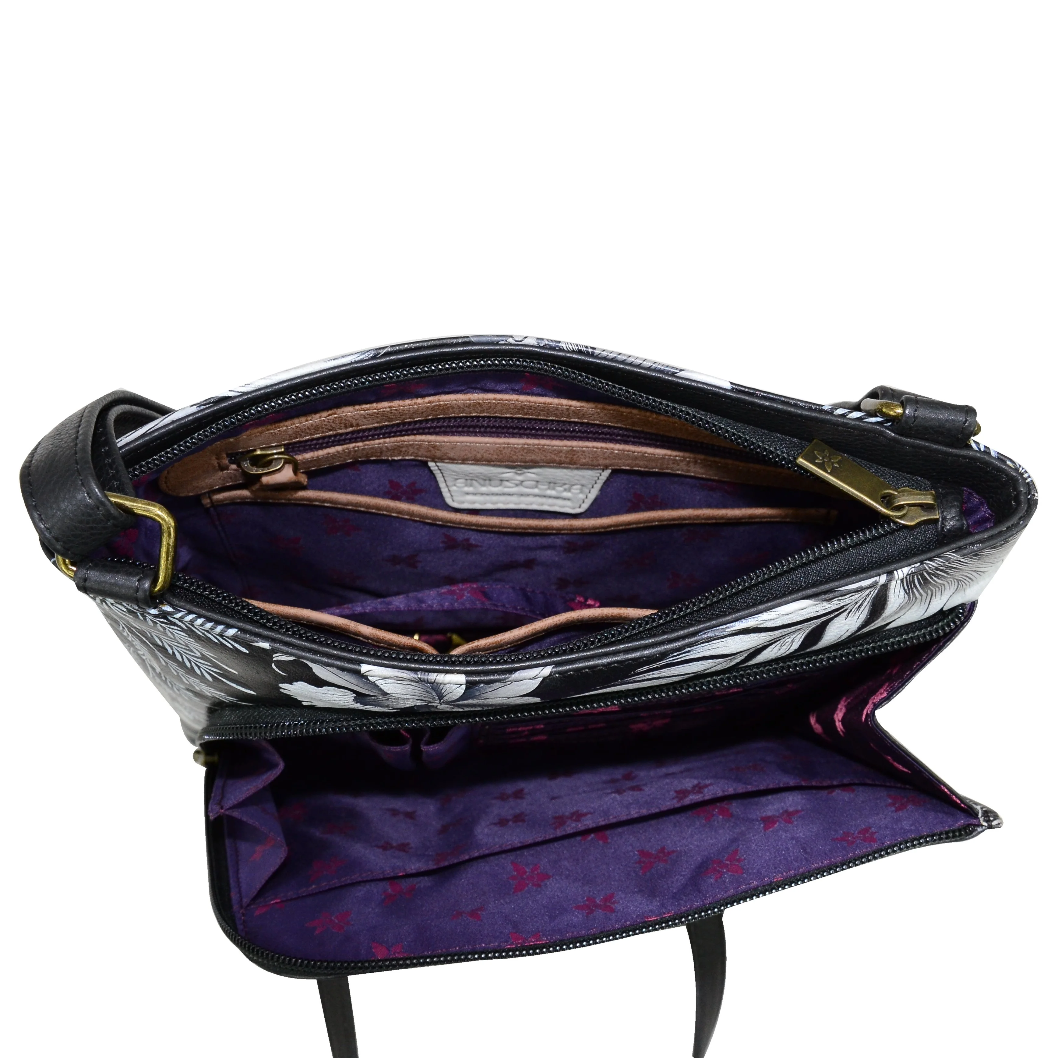 Crossbody With Front Zip Organizer - 651 - Image 4