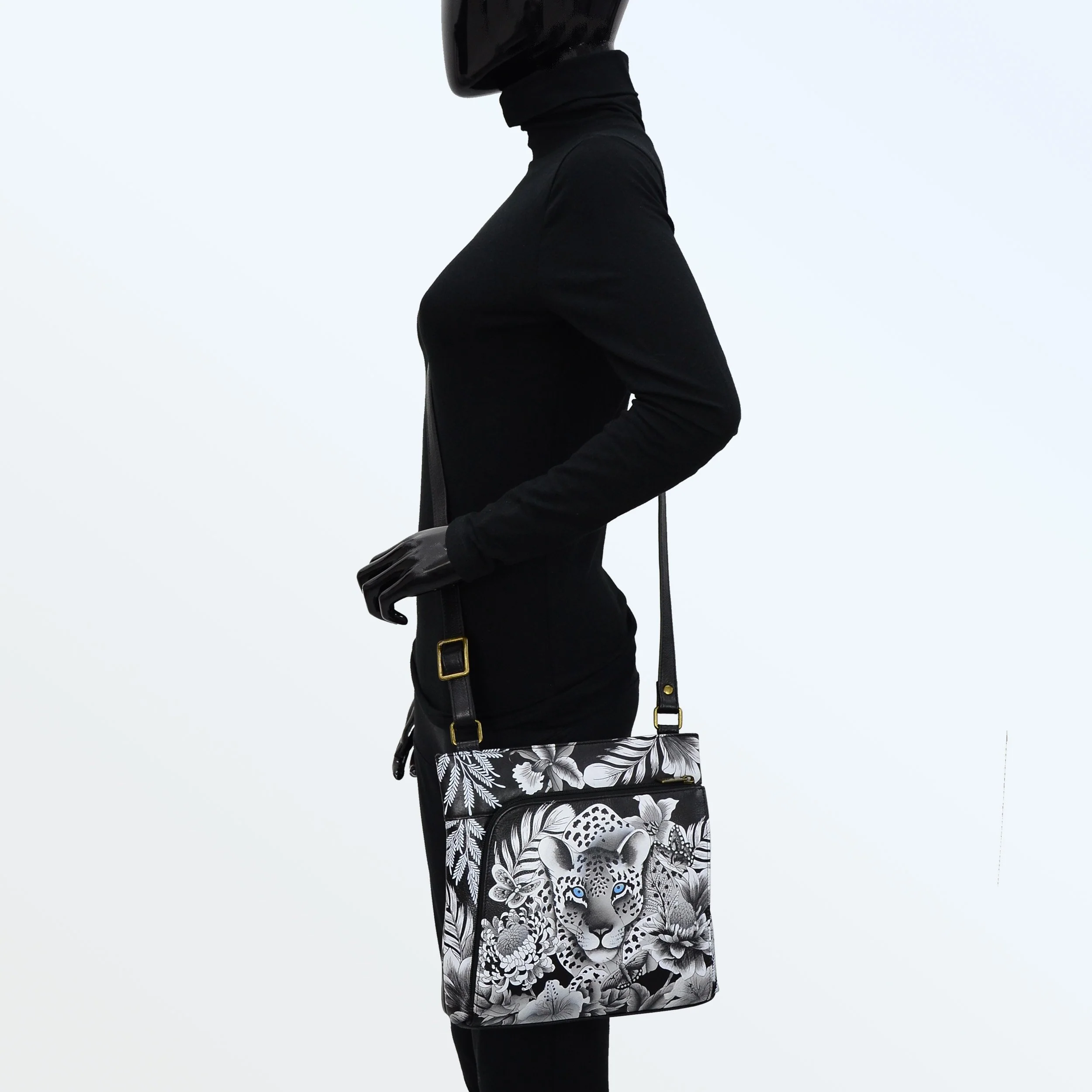 Crossbody With Front Zip Organizer - 651 - Image 6