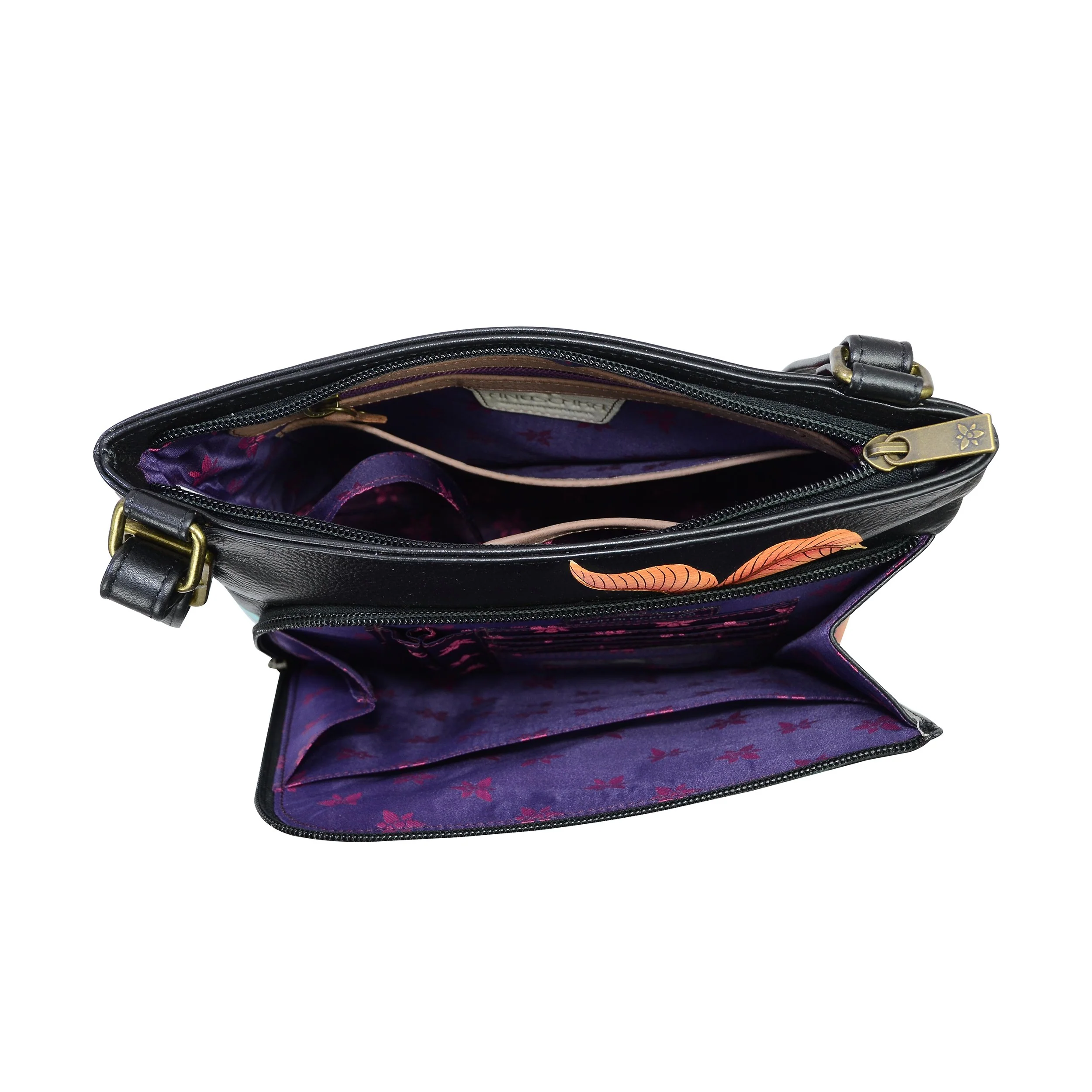 Crossbody With Front Zip Organizer - 651 - Image 4