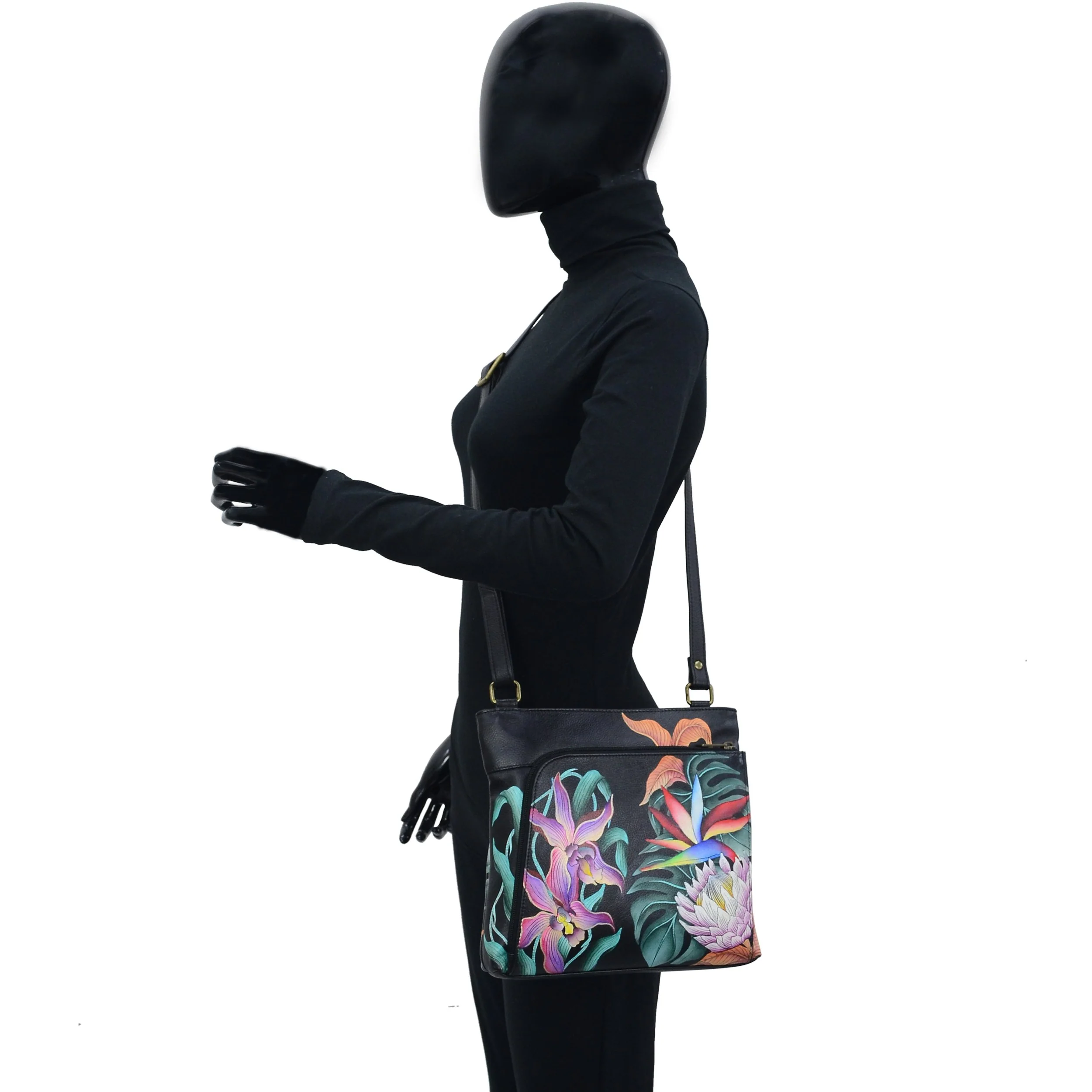 Crossbody With Front Zip Organizer - 651 - Image 6