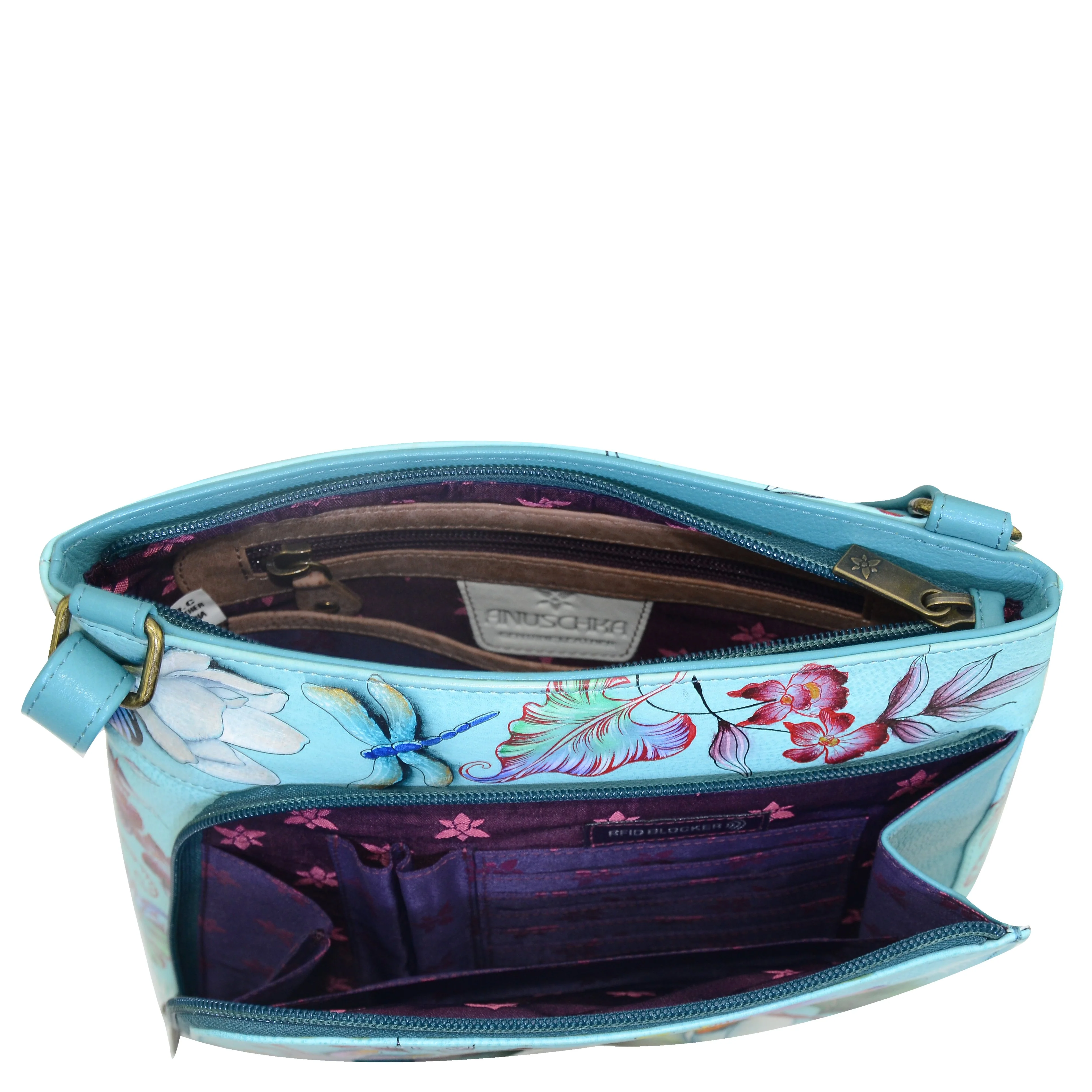 Crossbody With Front Zip Organizer - 651 - Image 4