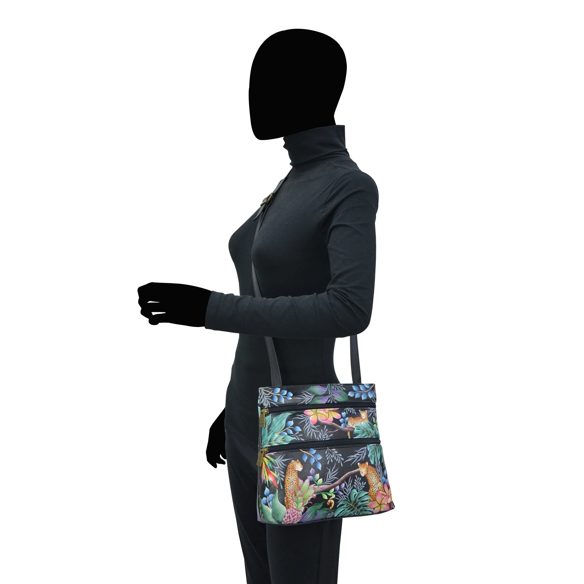 Medium Crossbody With Double Zip Pockets - 447 - Image 6