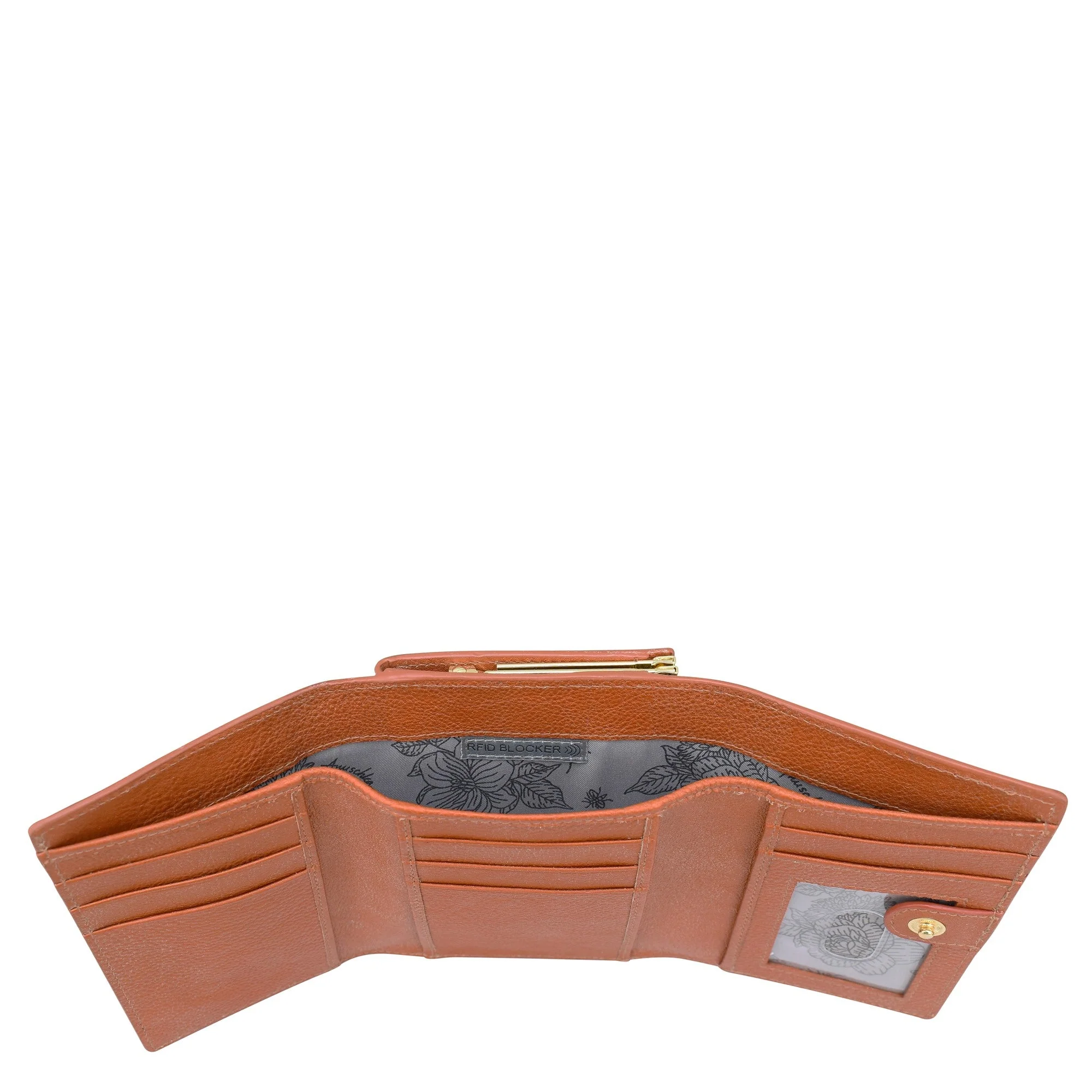 RFID Blocking Small Flap French Wallet - 1138 - Image 4